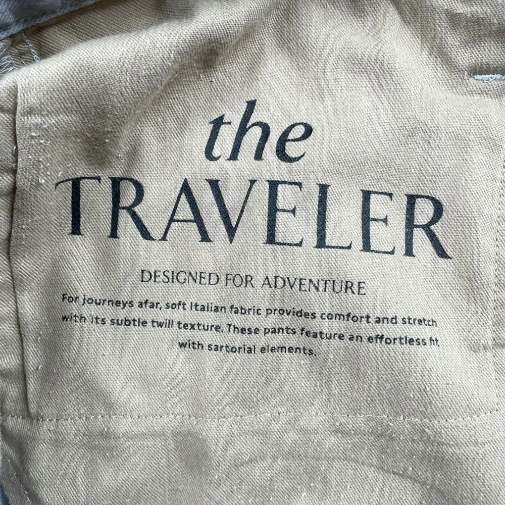 Banana Republic Traveler Pants Men 32x30 Slim Fit Gray Linen Blend Preppy